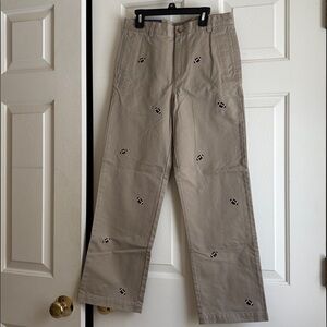 New Big Boys size 18 Vineyard Vines football print khaki Pants